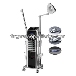 18 in 1 Ultrasonic/galvanic/electrotherapy/high frequency multifunction beauty salon equipment