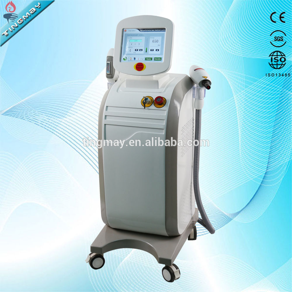 2 in 1 SHR nd yag laser laser tattoo removal / nd yag laser shr hair removal machine