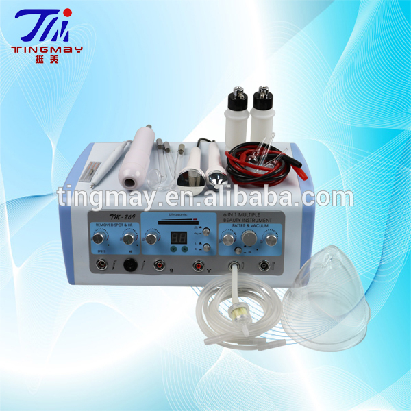 6 in 1 high frequency breast enhancement cup,skin spot remover machine