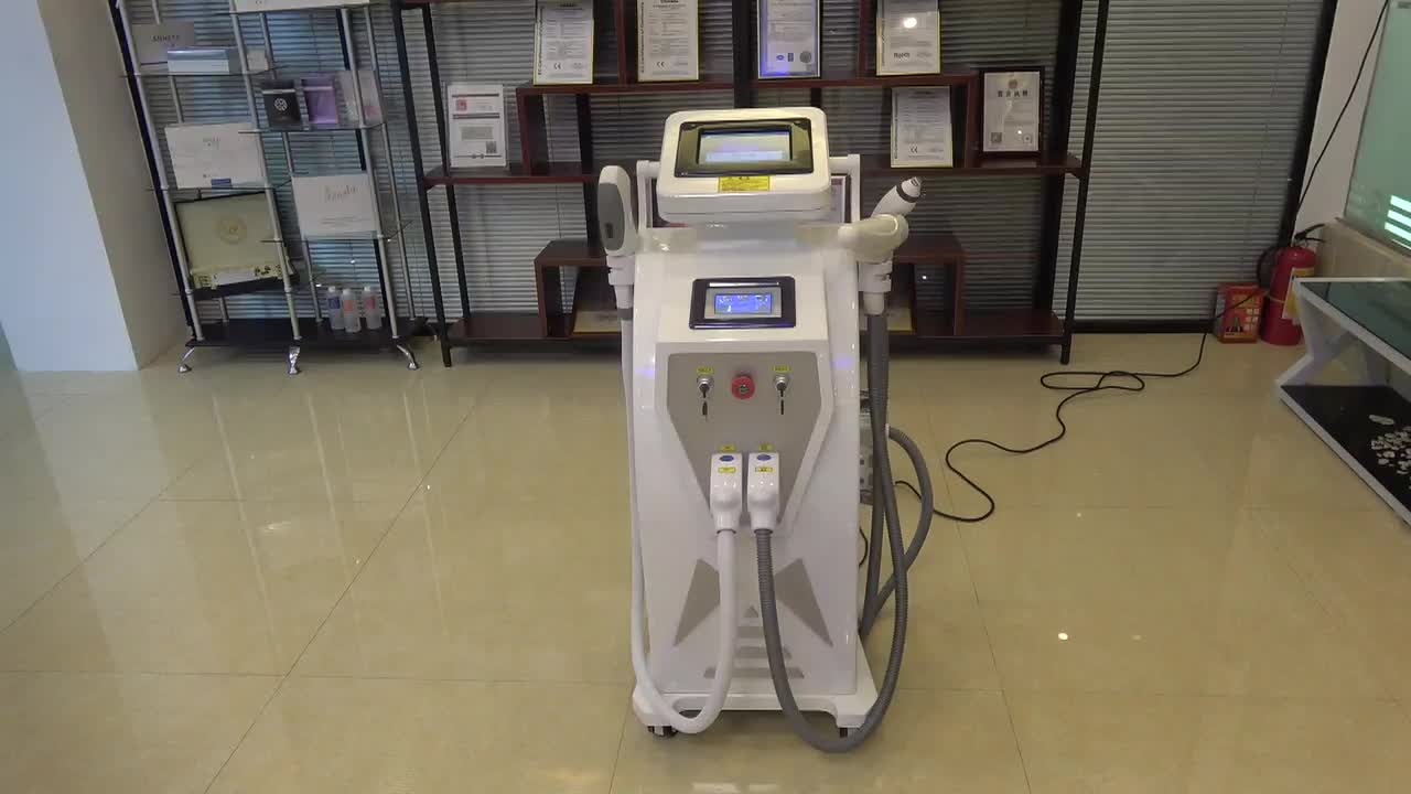 Multifunction machine combine OPT IPL hair removal ND yag laser tattoo removal rf skin litf