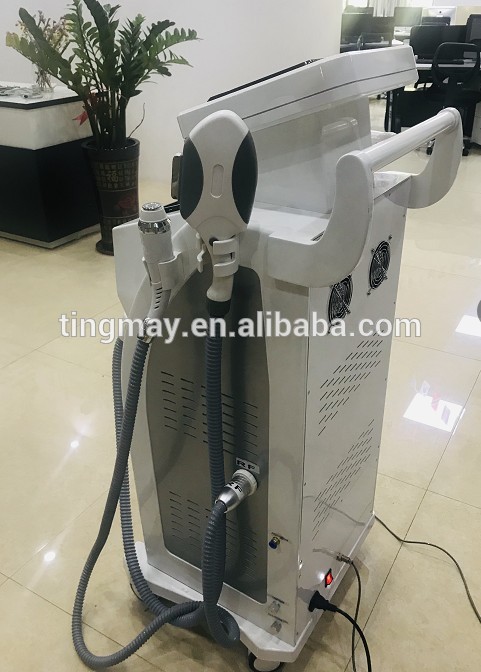 OPT shr ipl + RF + nd yag laser beauty machine for hair removal and tattoo removal