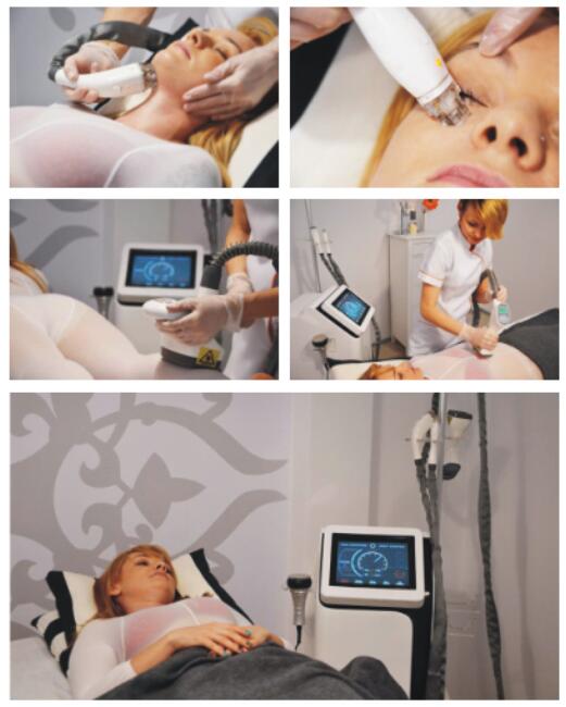 Cavitation vacuum rf infrared laser vacuum roller slimming massage machine
