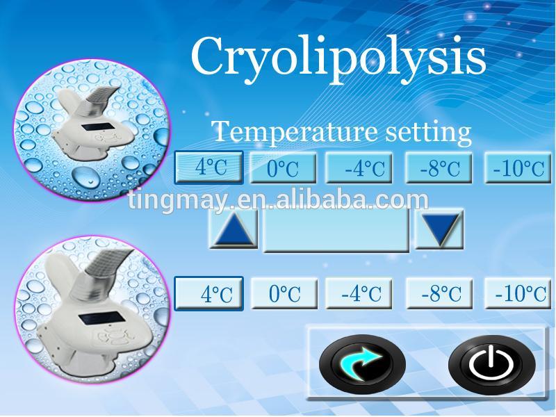 two cryo handles work at the same time portable vacuum cryolipolysis machine