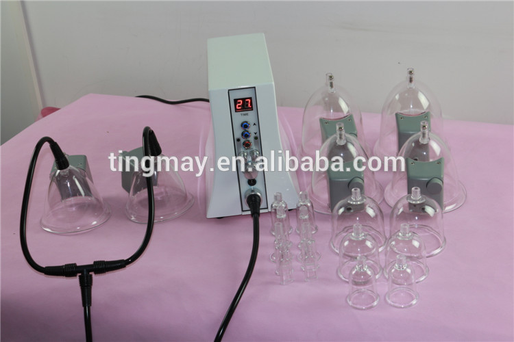 Wholesale vibration and photon therapy nipple cups vacuum breast enlargement machine
