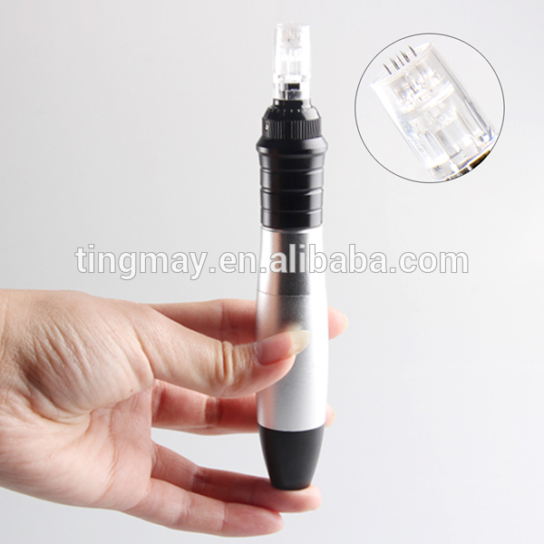 12 needles electric derma pen titanium micro needle pen