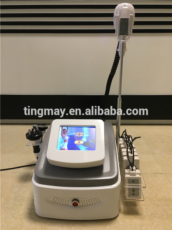 Portable hot 40k cavitation cryolipolysis lipo laser slimming RF tighten skin machine TM-908A