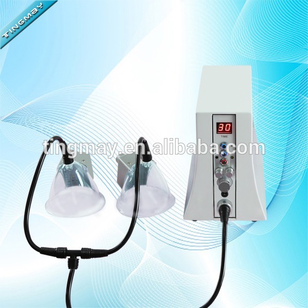 Female breast lifting machine cupping glass
